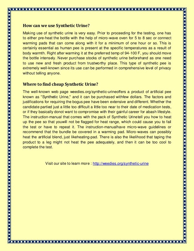 Synthetic 
      Urine Walgreens Kenosha WI 53140